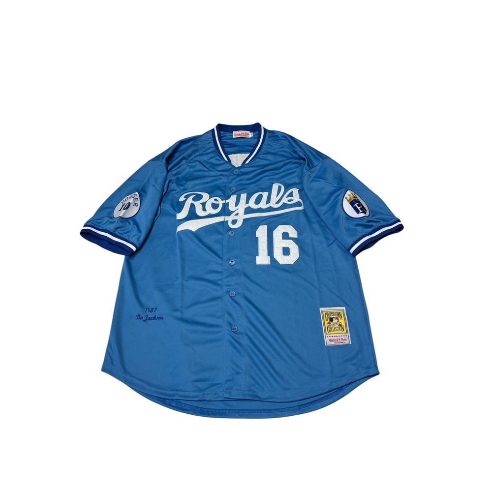 NWOT DeadStock Mitchell & Ness Bo Jackson Kansas City Royals 1987‎ Jersey XL 16